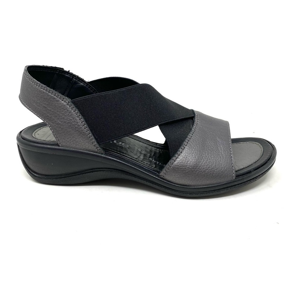 Flexus by Spring Step Emma Leather Sandal Pewter